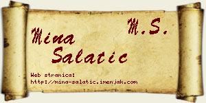 Mina Salatić vizit kartica